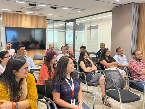 Engaged participants at the live workshop